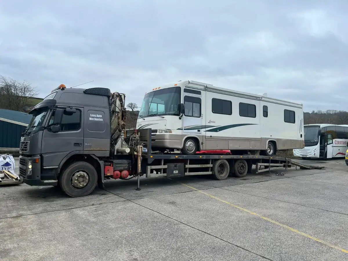 West Wales Recovery truck at work