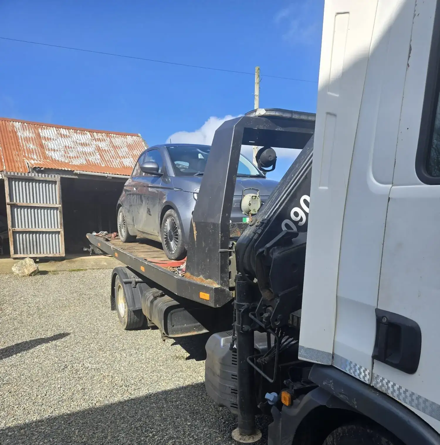 West Wales Recovery truck on a job